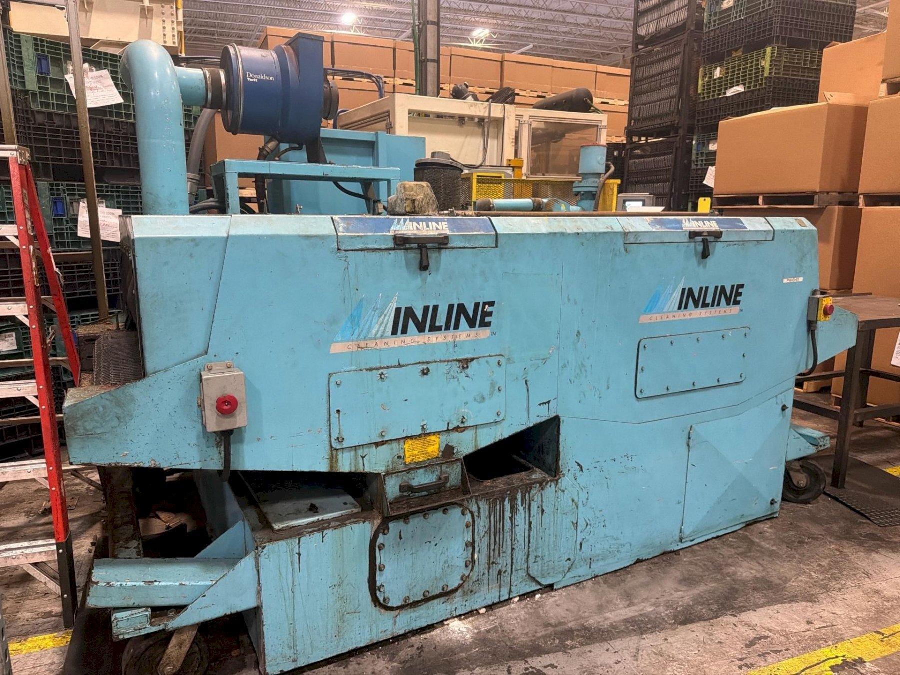 24" WIDE INLINE CLEANING SYSTEMS CONVEYOR PARTS WASHER, NEW IN 2008: YOBRO #26398
