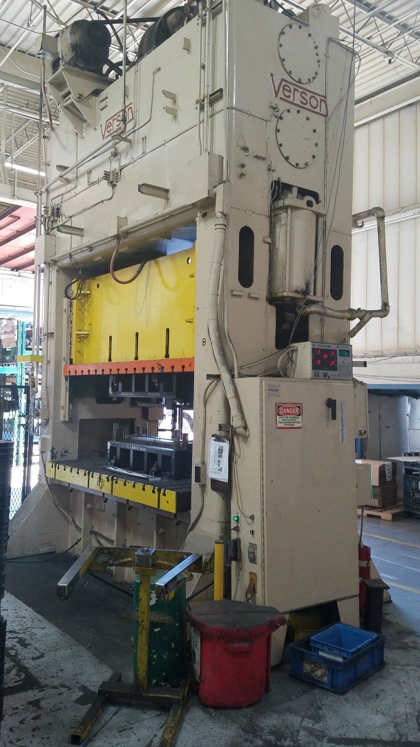 250 Ton Verson S2-250-96-48 Straight Side Press