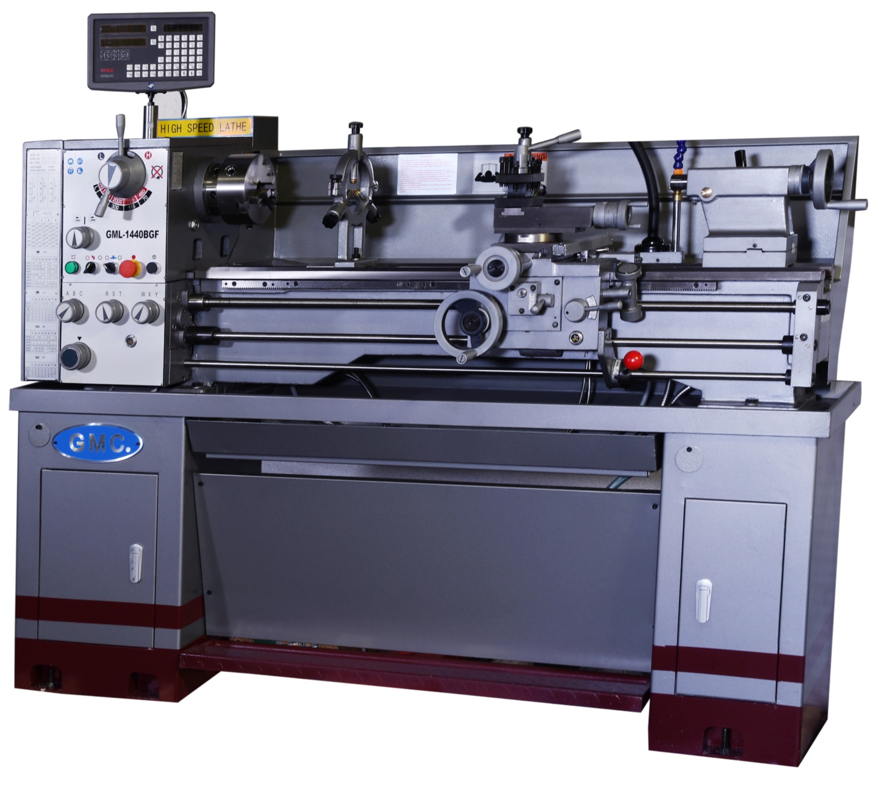GML-1440BGF-1PH, 14" x 40" High Speed Geared Head Precision Toolroom Metal Lathe
