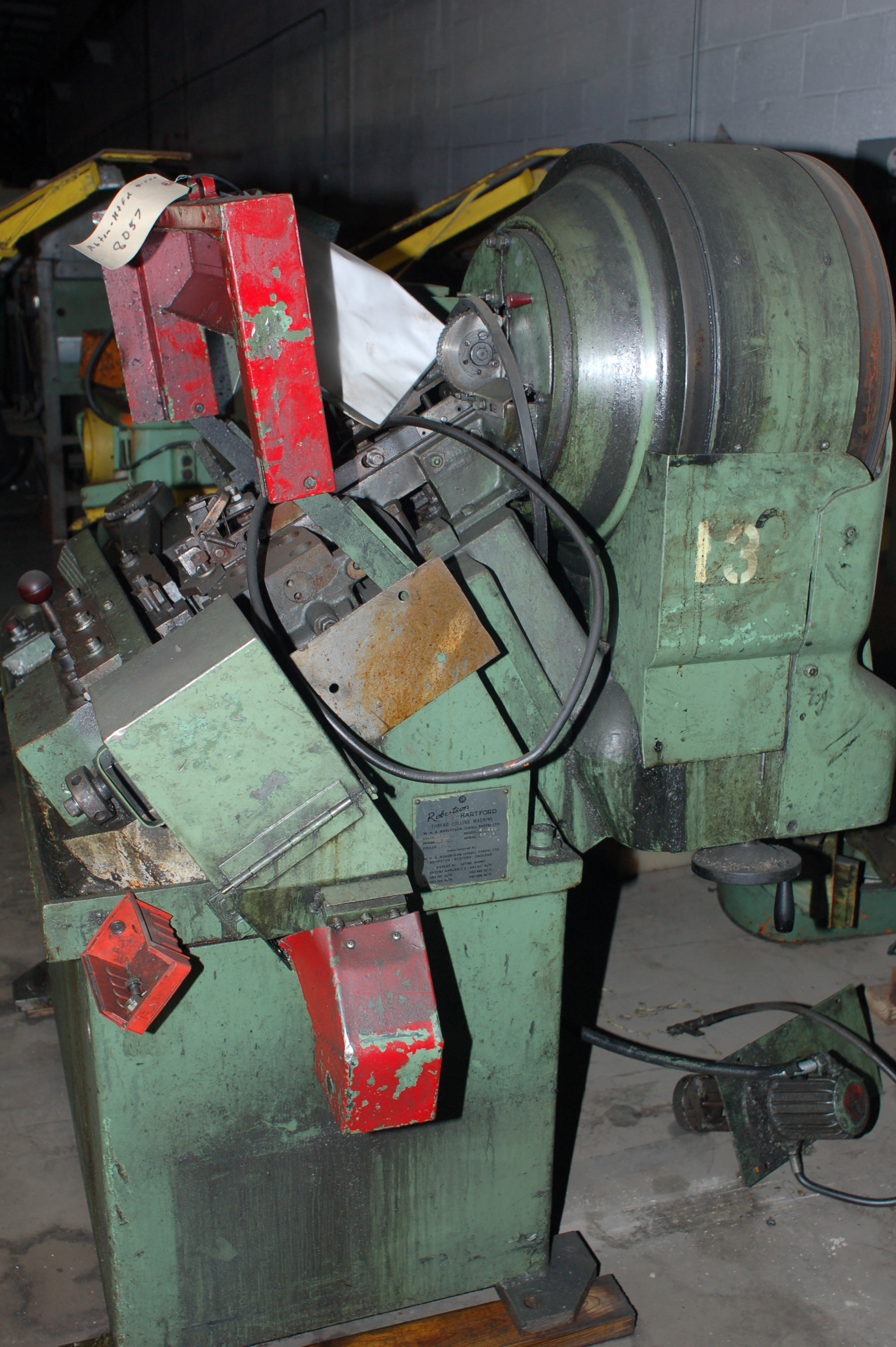 1/4" Robertson-Hartford Model 4-500 High Speed Thread Roller
