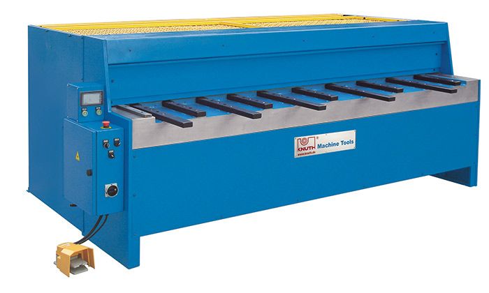 KNUTH "KMT B NC" MOTORIZED SWING-BEAM PLATE SHEAR