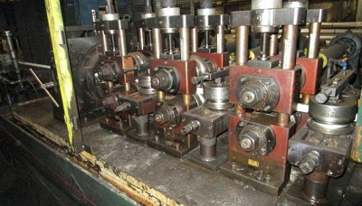 2" X .135" ADDISON TUBE MILL W/ ALPHA DOUBLE CUT CUTOFF