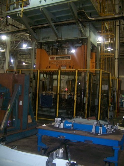 2000 Ton, WILLIAMS & WHITE H-2000-120-96, 60"Str, 100"DLO, 154"X96"BA, 1000IPM, 