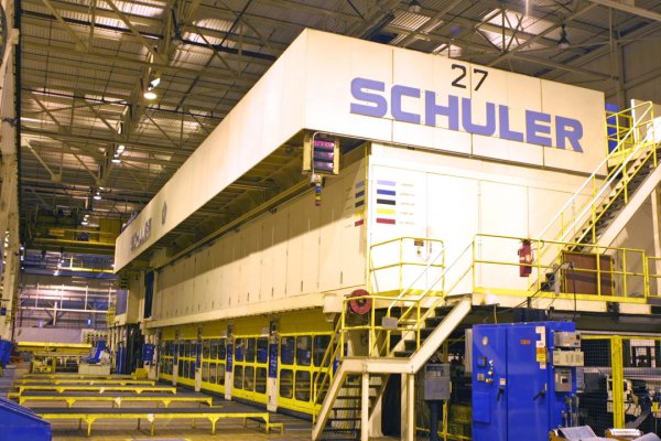 5800 Ton, SCHULER TBS6-5800-5-2300, 45"STR, 55"SH, 8-14SPM, 5 SLIDE, 10 BOLSTERS