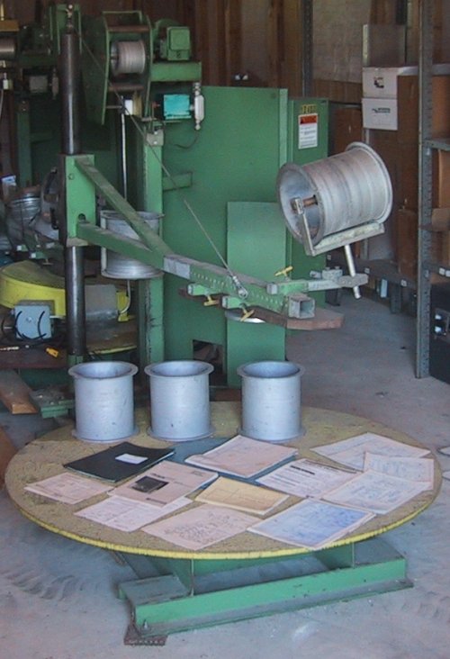4000 Lb., ASC MODEL 4M-V-40/40DG, TURNTABLE UNCOILER, 3.5