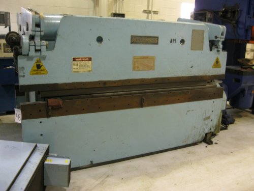 60 Ton ACCURPRESS 76010, 10' Bed Length, 8" Stroke, 8" Throat Depth, 1996