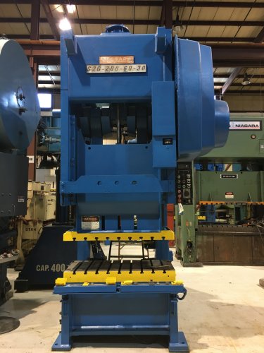 200 Ton NIAGARA SG2-200-60-30 Double Crank Gap Press
