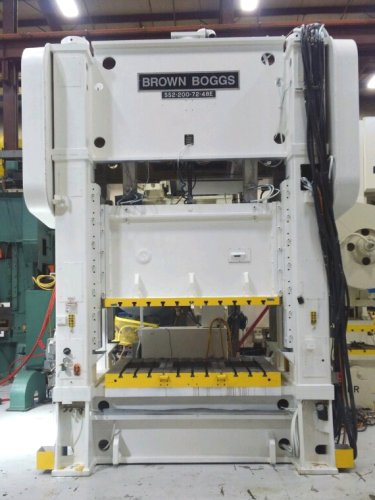 200 Ton Brown & Boggs SS2-200-72-48 Straight Side Press, New 1996