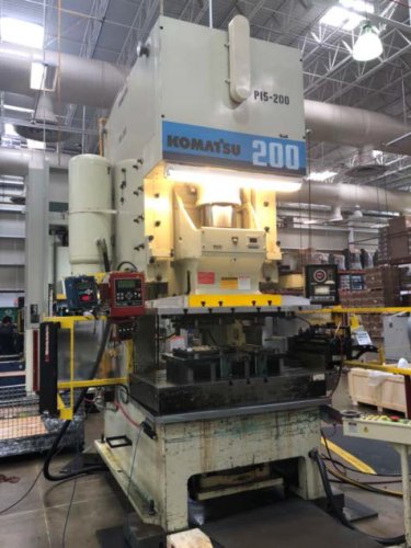 200 Ton Komatsu OBS-200 Press, New 1998