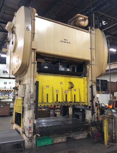 500 Ton BLISS SC2-500-96-54 Straight Side Mechanical Metal Stamping Press