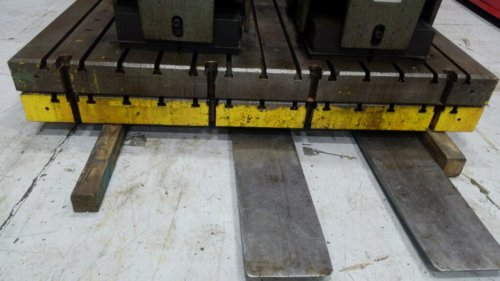 T-SLOTTED PLATES, 84" x 48" x 6" Thick, T-Slotts on 6" Centers