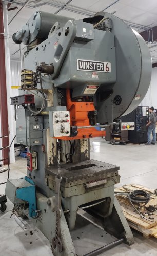 60 Ton MINSTER #6 Flywheel OBI Press
