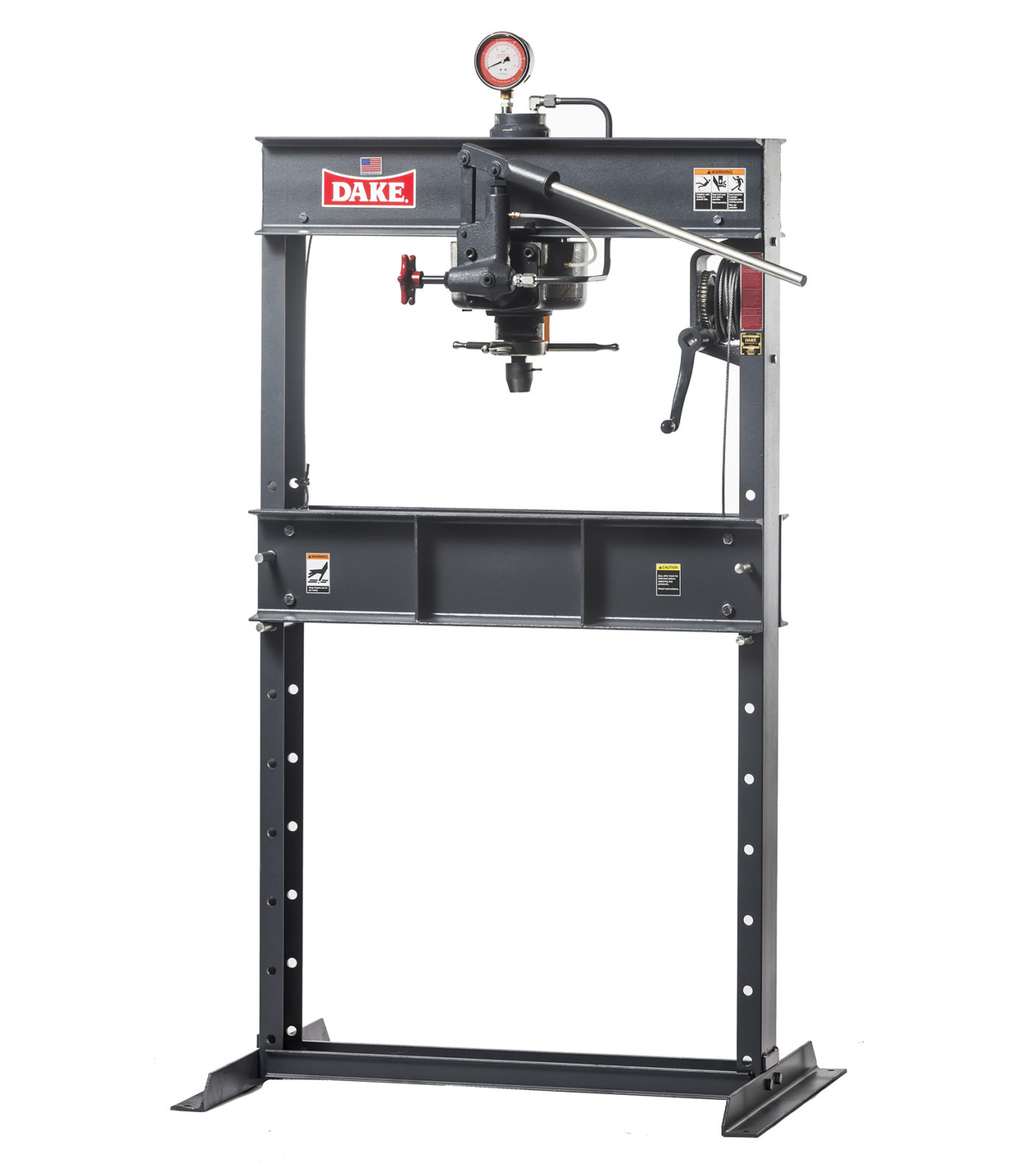 1 - NEW DAKE HAND-OPERATED H-FRAME PRESS, MODEL #: 75H