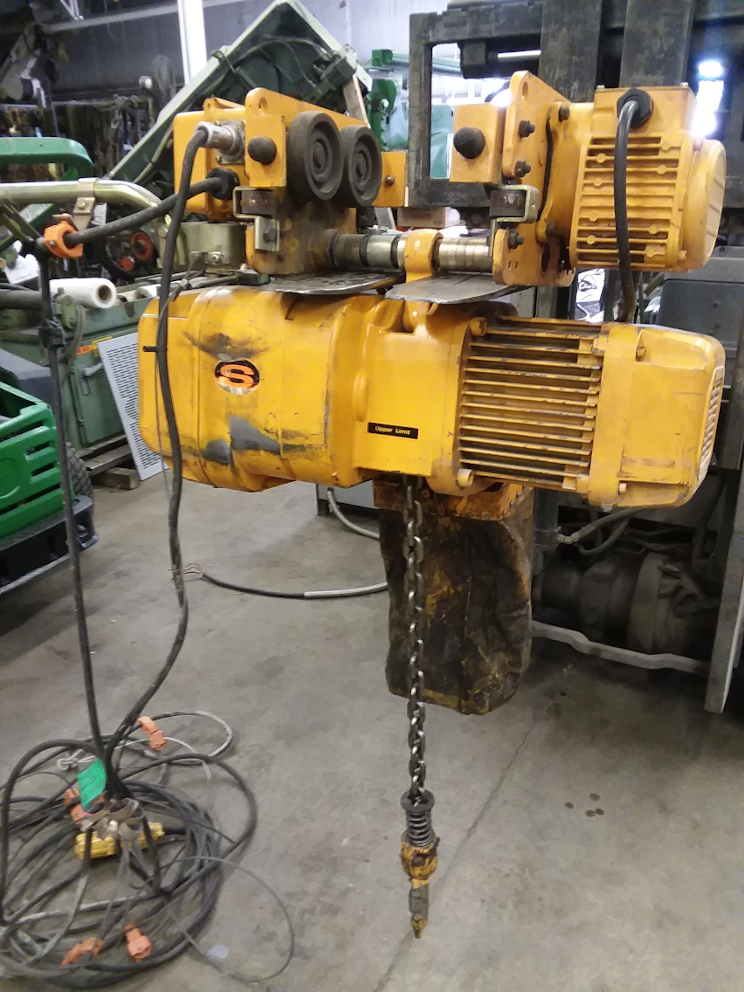(1) PREOWNED HARRINGTON 2 TON ELECTRIC CHAIN HOIST, MODEL #: NER020S, S/N: 010754