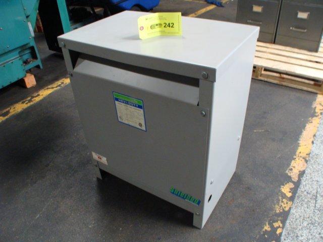 (1) PREOWNED GENERAL SIGNAL 3 PHASE TRANSFORMER, 30 KVA