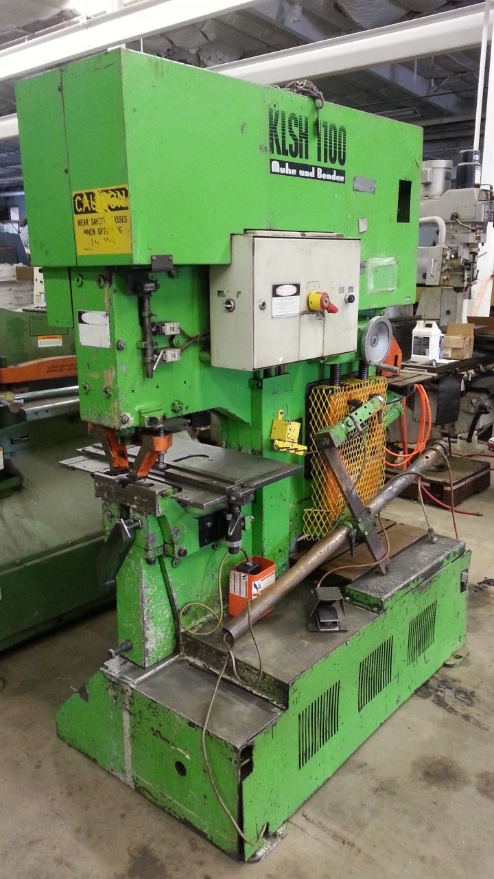 1 - PREOWNED MUBEA IRONWORKER, MODEL #: KLSH 1100, S/N: 0151581744798, YEAR: 1981