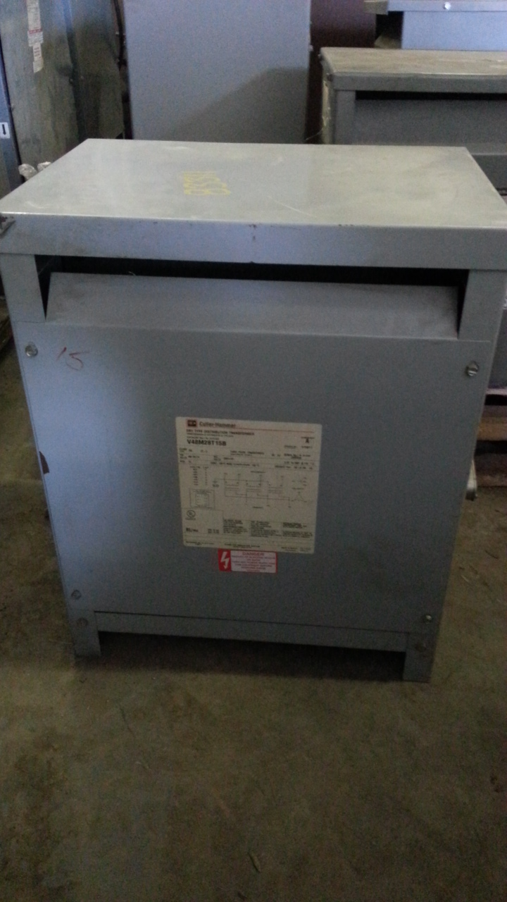 (1) PREOWNED CUTLER HAMMER 3PH TRANSFORMER, S/N J00B3059