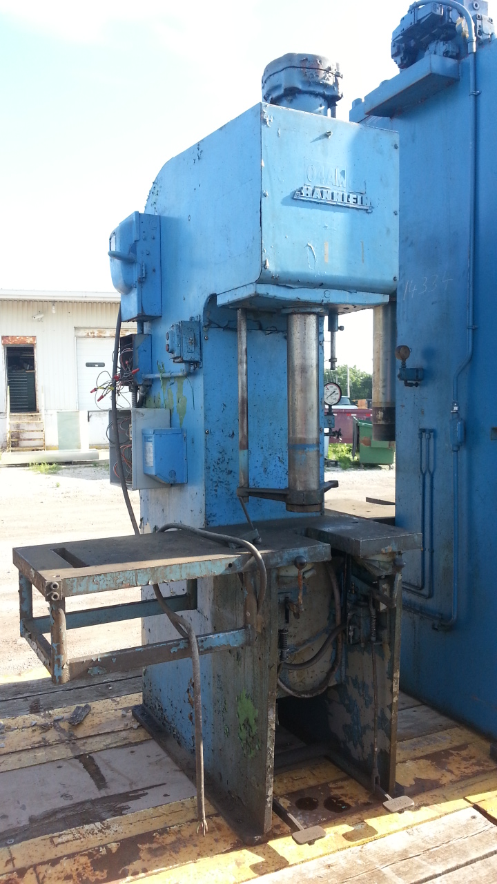1 - PREOWNED HANNIFIN HYDRAULIC PRESS, MODEL #: F-150-X2, <br>S/N: D-9556, YEAR: 1957