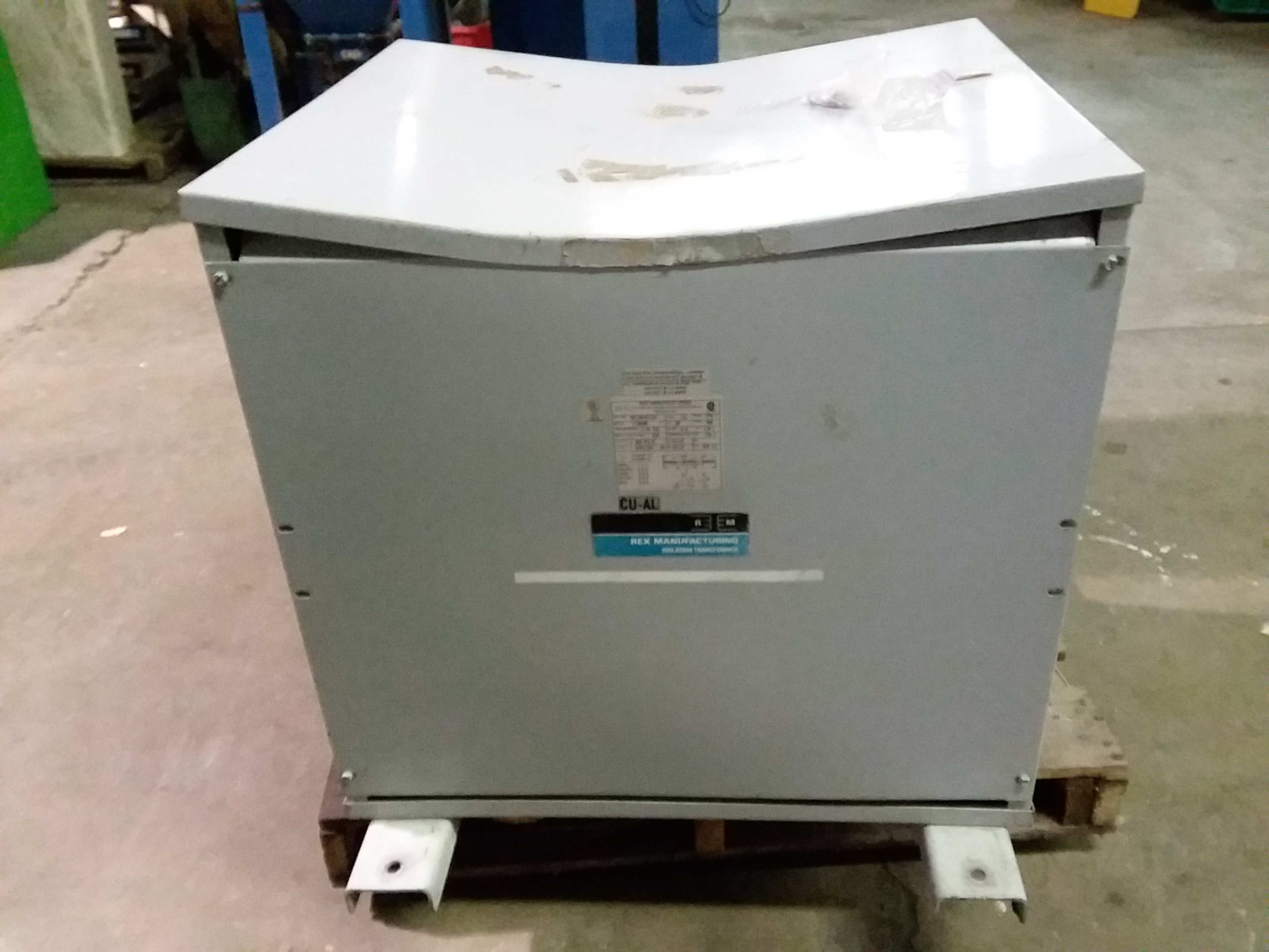 (1) PREOWNED REX 3 PHASE TRANSFORMER, 118 KVA, MODEL #: DA118H1P1-K4, S/N: U20206