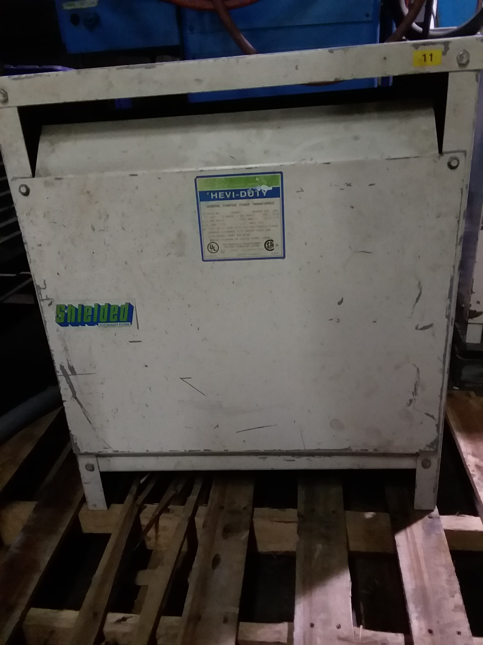 (1) PREOWNED GENERAL SIGNAL 3 PHASE TRANSFORMER, 45 KVA