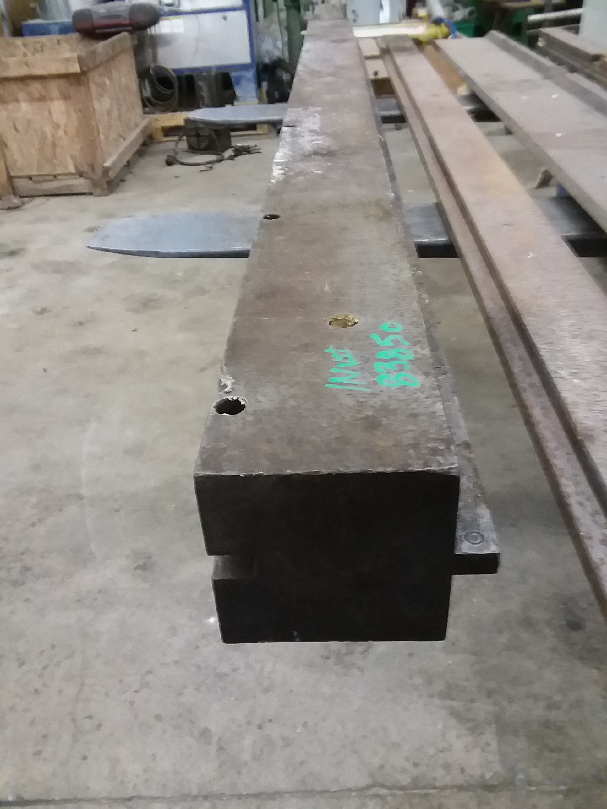 (1) PREOWNED DIE RAIL, 3-15/16 in  WIDE X 72 in  LONG X 4 in  HIGH