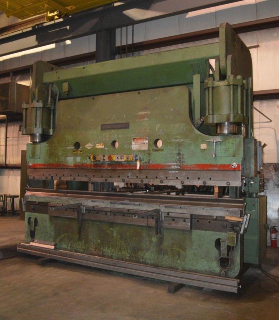 1 - PREOWNED CINCINNATI HYDRAULIC PRESS BRAKE, MODEL #: 350CBX10FT, S/N: 41255, YEAR: 1978