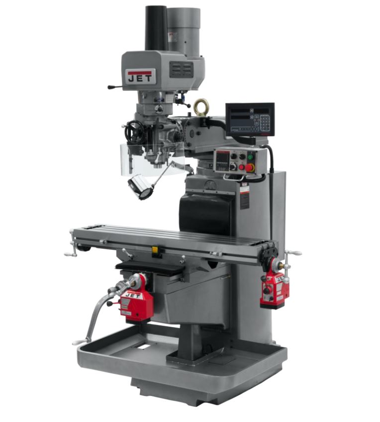 (1) NEW JET JTM-1050VS2 VARIABLE SPEED MILL WITH LED WORKLAMP AND SPINDLE GUARD