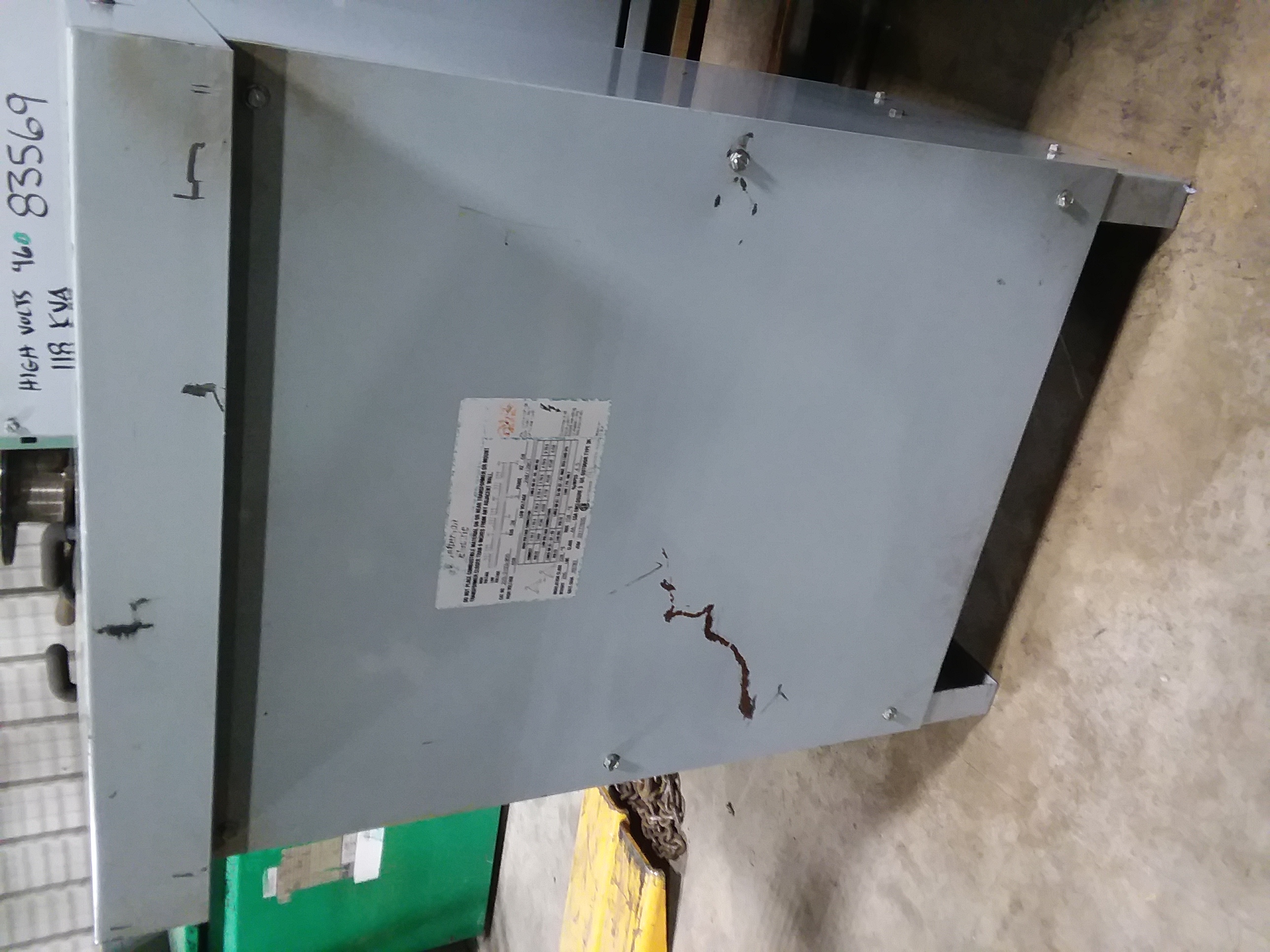 (1) PREOWNED JEFFERSON ELECTRIC 3PH TRANSFORMER, 30 KVA