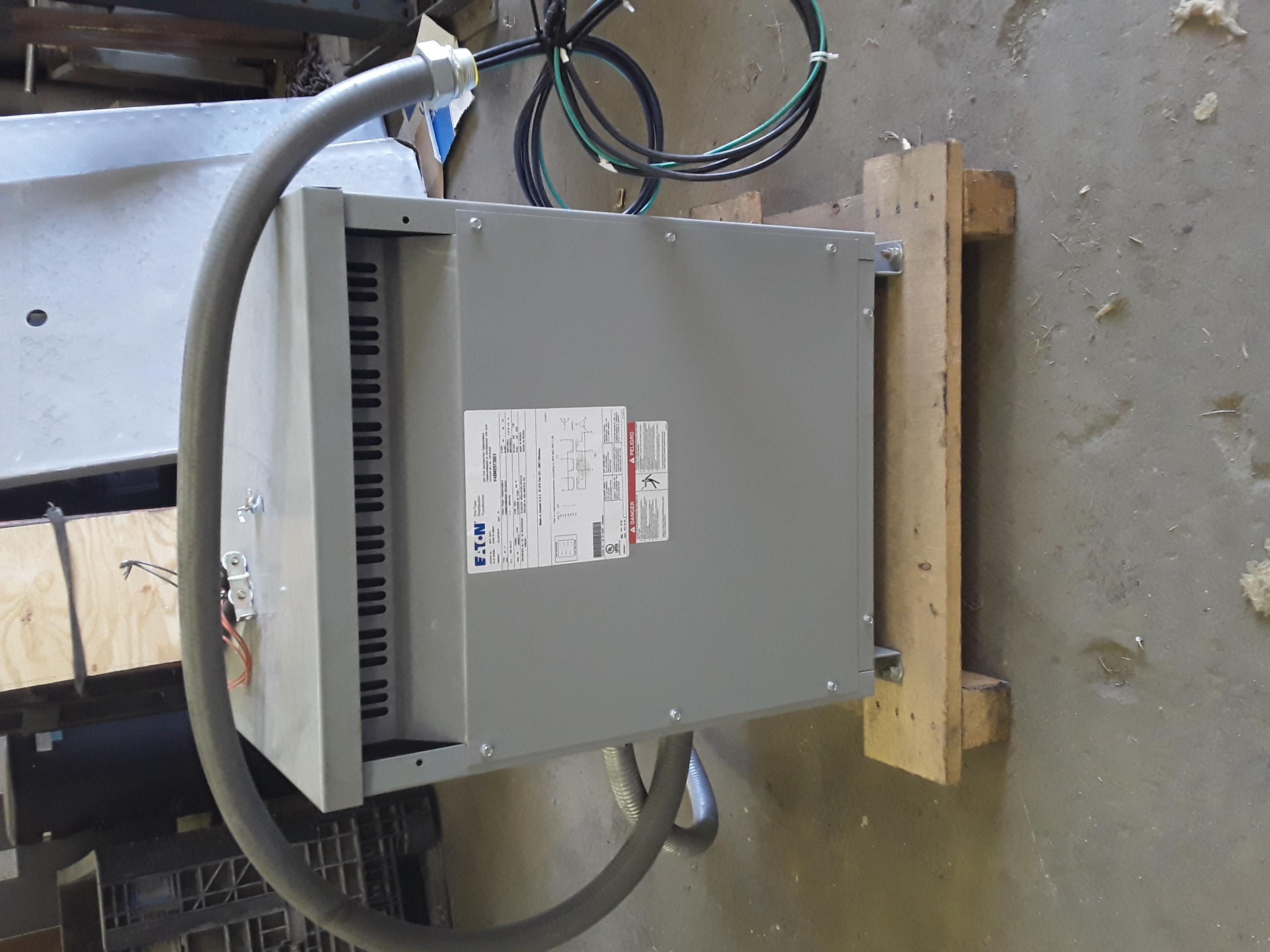(1) PREOWNED EATON THREE PHASE TRANSFORMER, 30 KVA