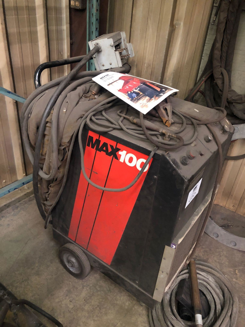 1 - PREOWNED HYPERTHERM HEAVY DUTY AIR PLASMA CUTTING <br>SYSTEM, MODEL #: MAX 100