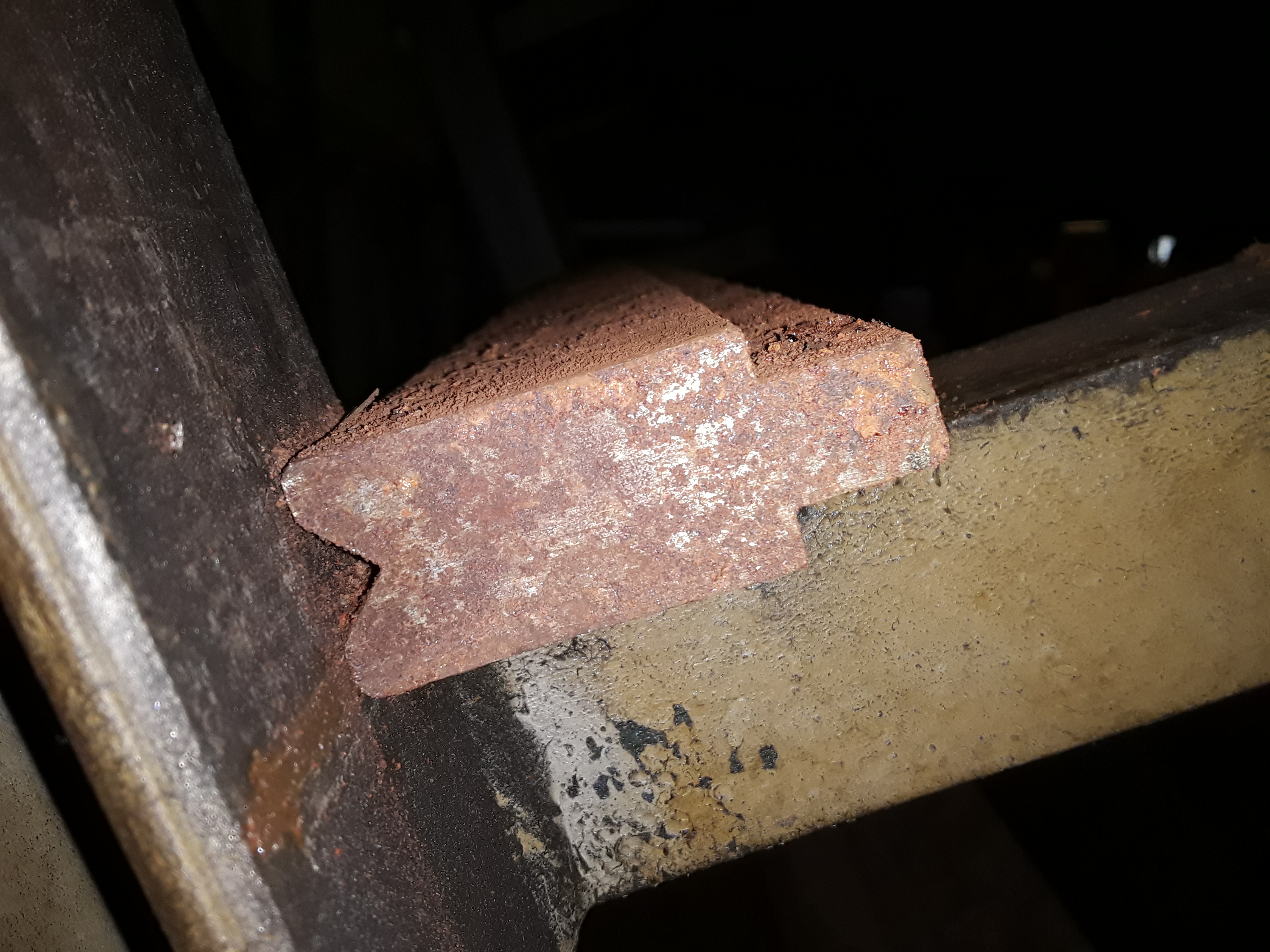 (1) PREOWNED PRESS BRAKE DIE, HEIGHT 1-7/8 in, WIDTH 1 in, LENGTH 92 in, V-OPENING 1/2 in