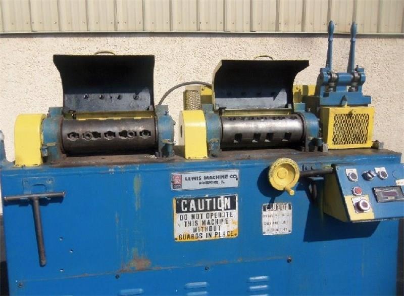 LEWIS 2SV 32SV-DA TWIN ARBOR STRAIGHTENING & CUTTING MACHINE