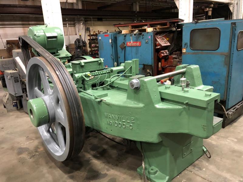 MANVILLE #1000-C HORZ FLAT DIE THREAD ROLLING MACHINE