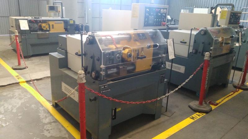 GOVAMA HK-18 NEW TWO DIE HIGH SPEEED CYLINDRICAL THRUFEED THREAD ROLLING MACHINE