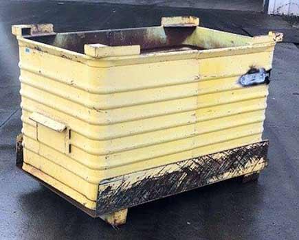 BRANDT DROP BOTTOM STEEL CONTAINER BINS