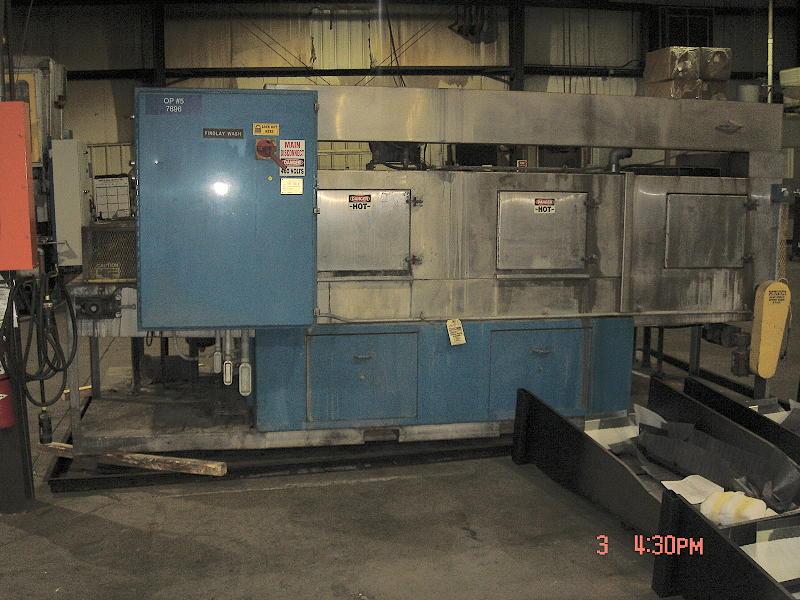 NATIONAL MACHINE TOOL 2 STAGE ROTARY BASKET TYPE PARTS WASHER