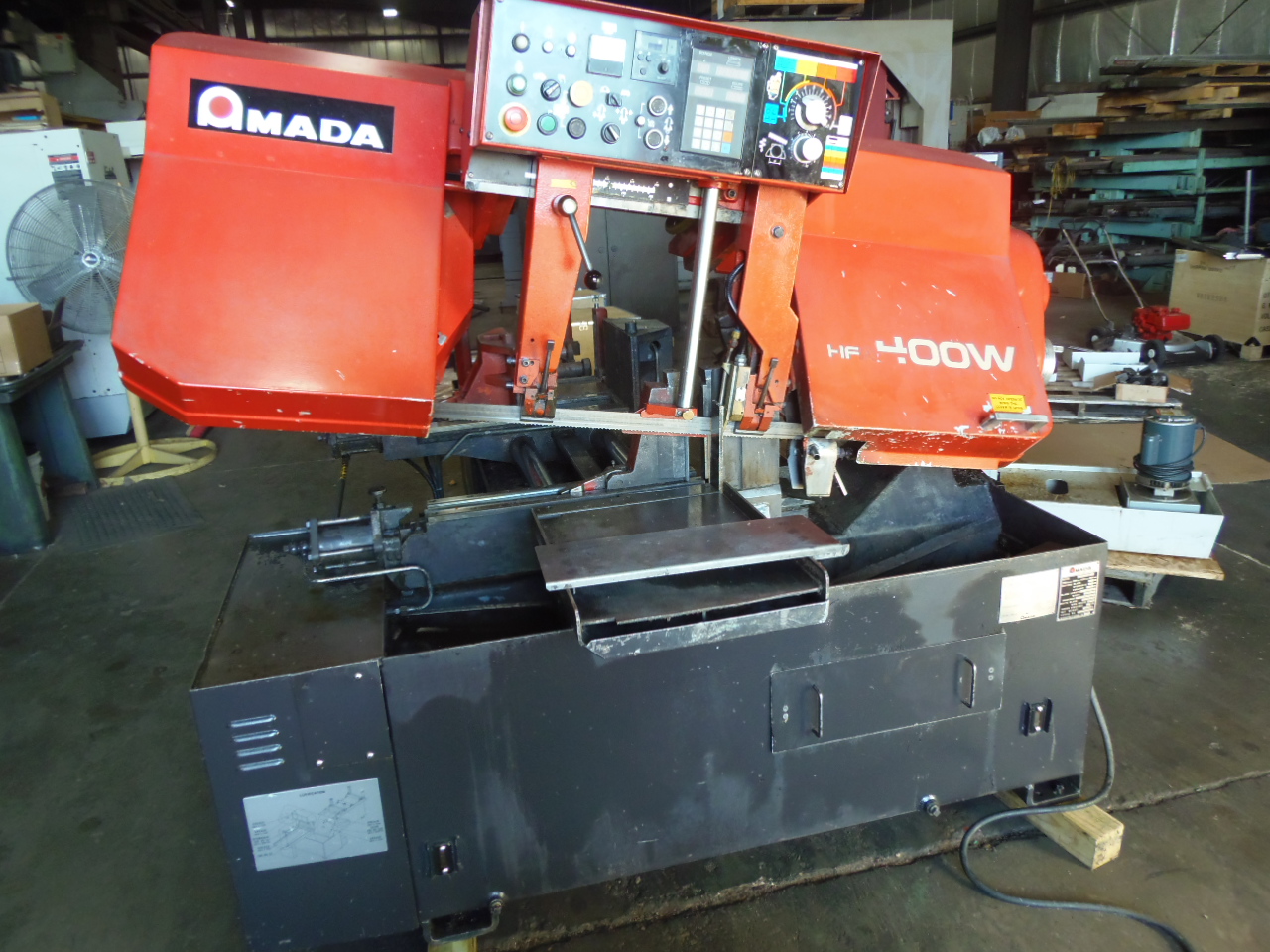 14" x 14" AMADA HORIZONTAL BANDSAW, MODEL HFA-400W, 1994