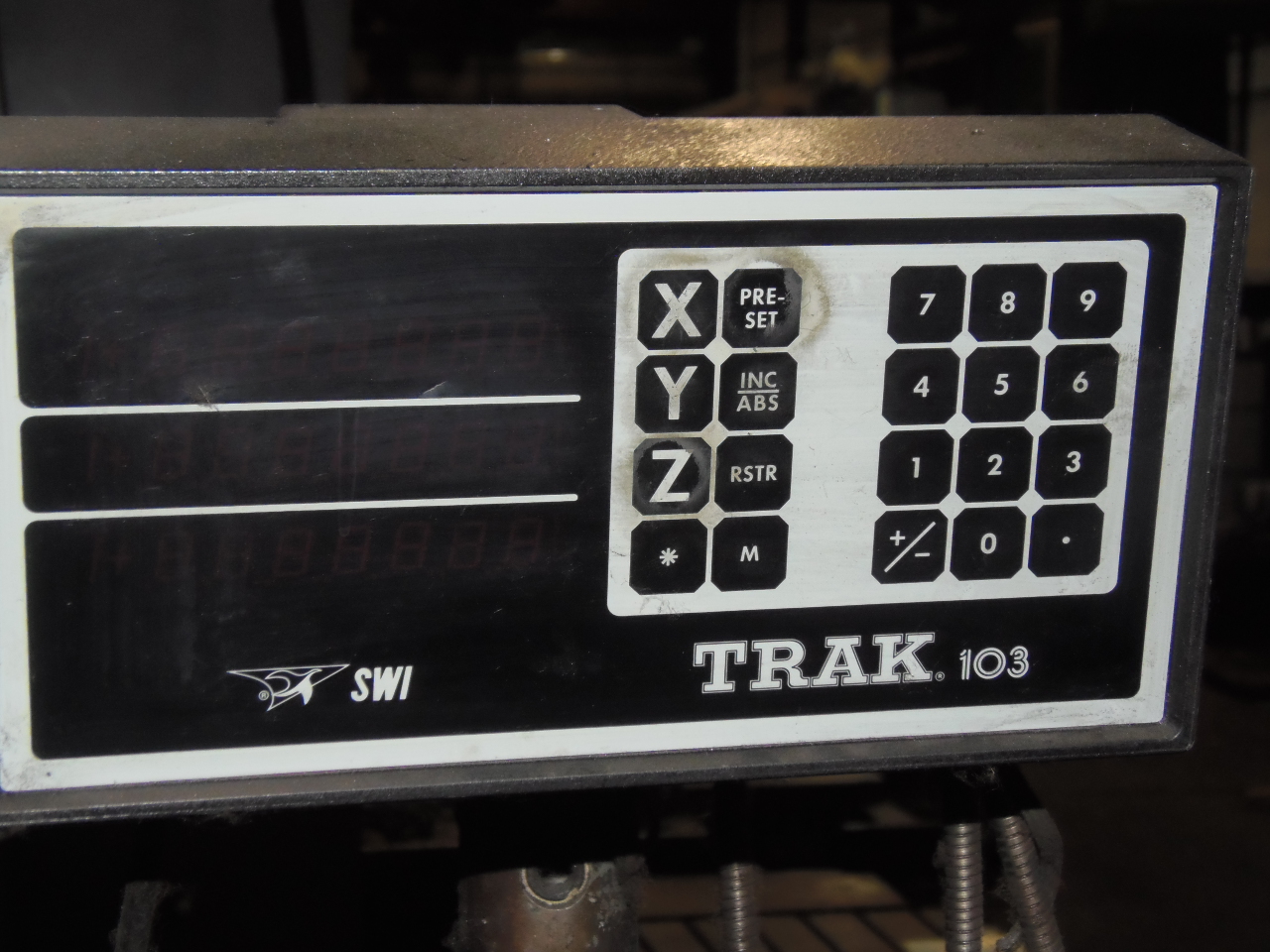 3.93" TOS HORIZONTAL TABLE TYPE BORING MILL, MODEL H100A, 49" x 49" TABLE, 6-900 RPM, 1965