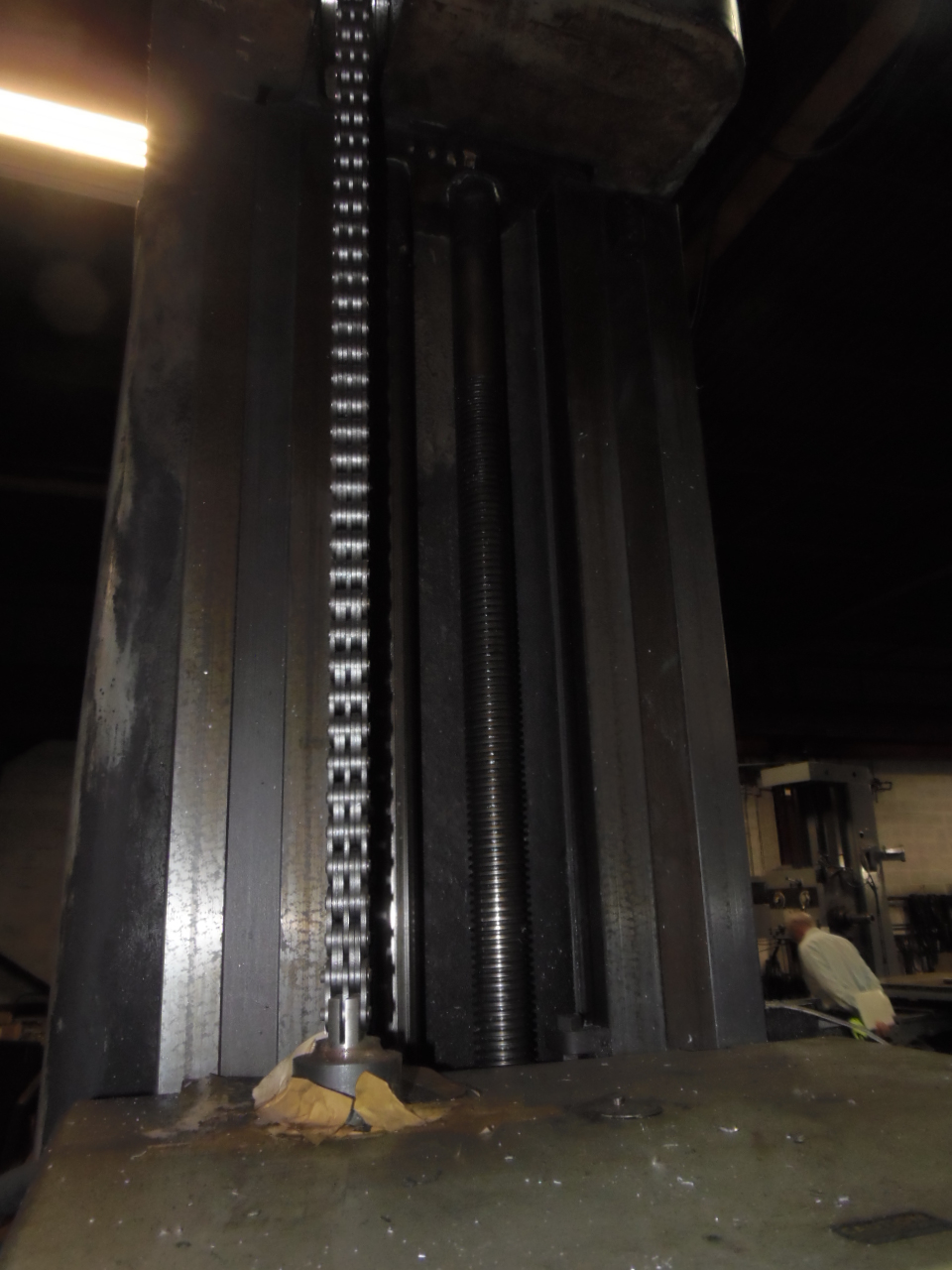 3.93" TOS HORIZONTAL TABLE TYPE BORING MILL, MODEL H100A, 49" x 49" TABLE, 6-900 RPM, 1965