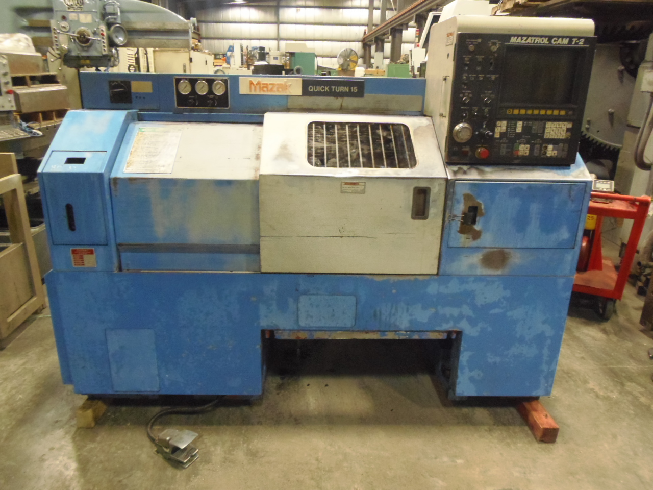MAZAK QT-15 UNIVERSAL CNC LATHE, 10" CHUCK, 20" CENTERS, CAM T-2 MAZATROL