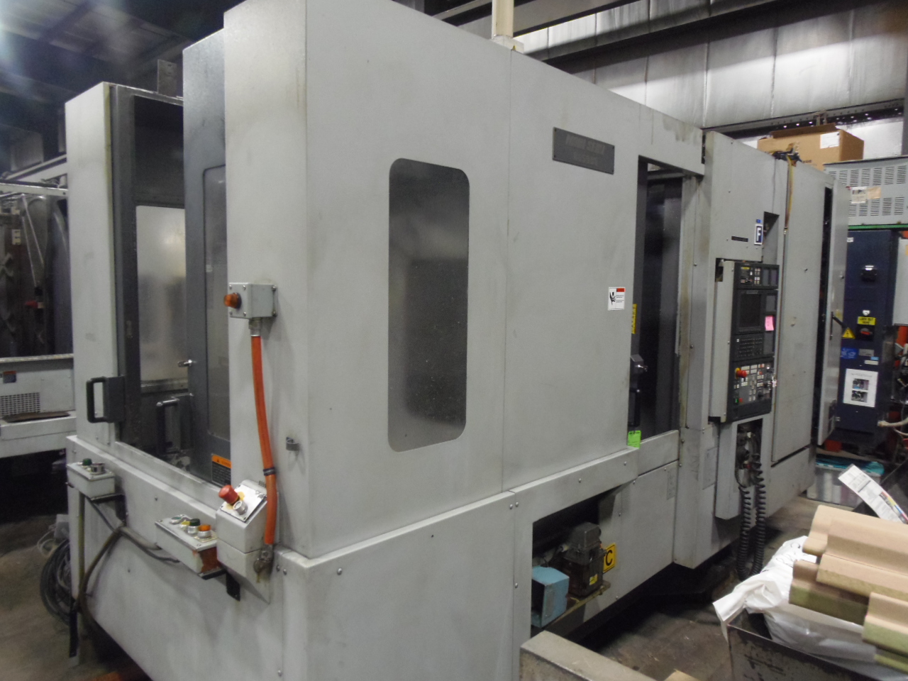 NH-5000/40 MORI SEIKI HORIZONTAL MACHINING CENTER, MODEL NH5000, 2003, THRU SPINDLE COOLANT, 1 DEGREE, MSC501 WITH MAPPS, 60 ATC, 40 TAPER, 2 PALLET. 14,000 RPM