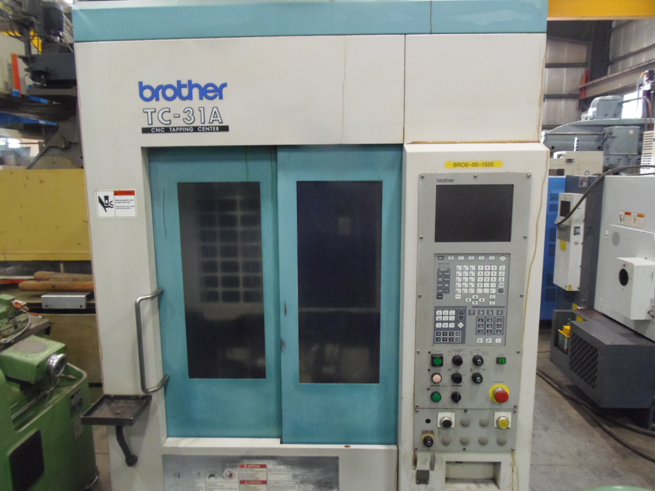 BROTHER TC-31A DRILL AND TAP MACHINE, 14" x 10" x 14" TRAVELS, 16000 RPM, 2 YUKIWA INDEX ROTARY TABLES, 1998