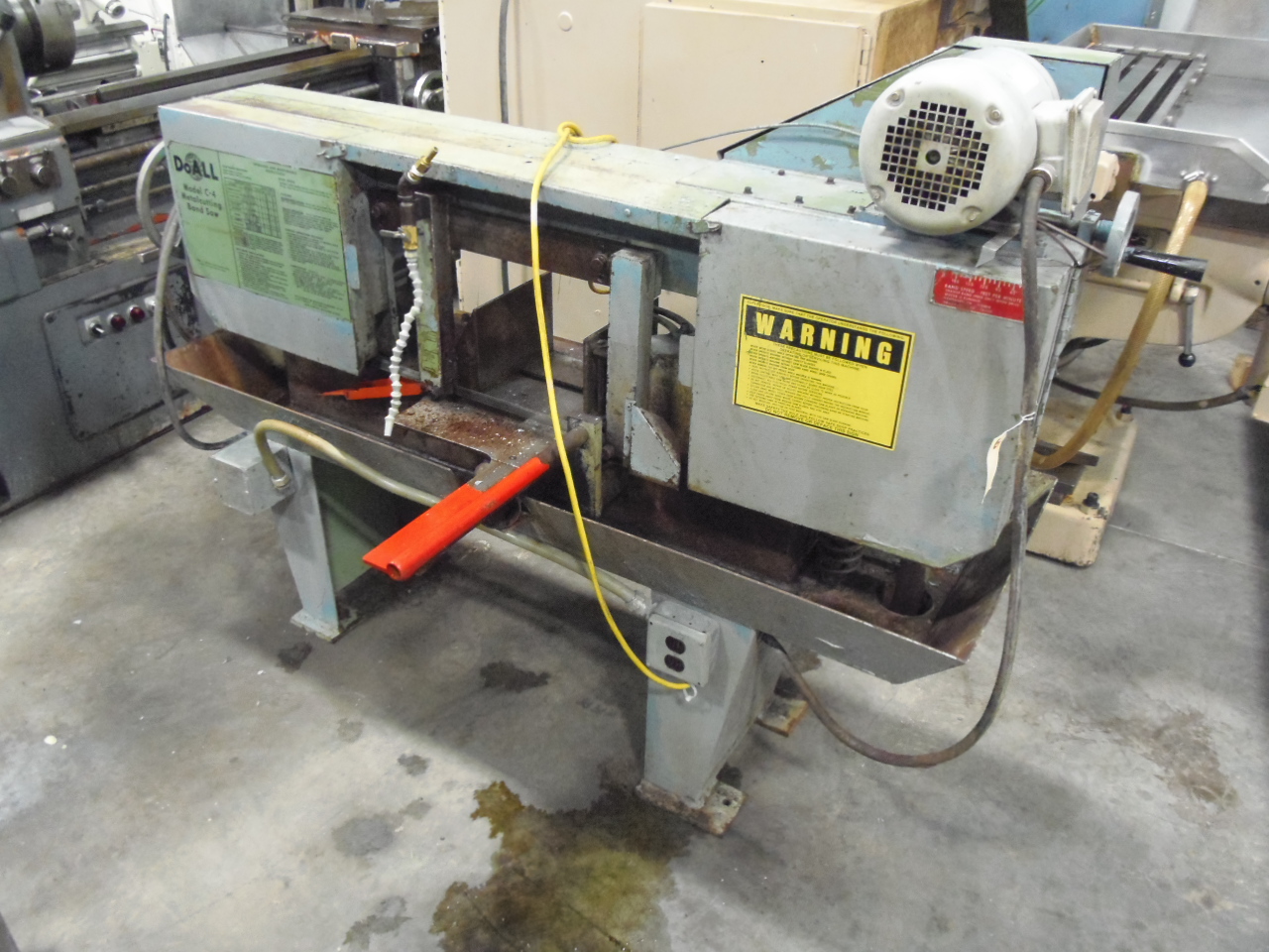 10" x 16" DOALL HORIZONTAL BANDSAW, MODEL C-4, 9.75" ROUND, .75" BLADE, 1972