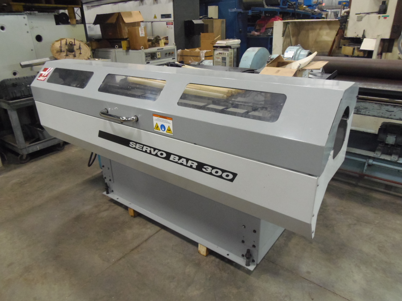 HAAS SERVO BAR 300 BARFEED, 1/4" to 3 1/8" DIAMETER, 60" MAX LENGTH, LINERS,  SERVO DRIVE, 2007