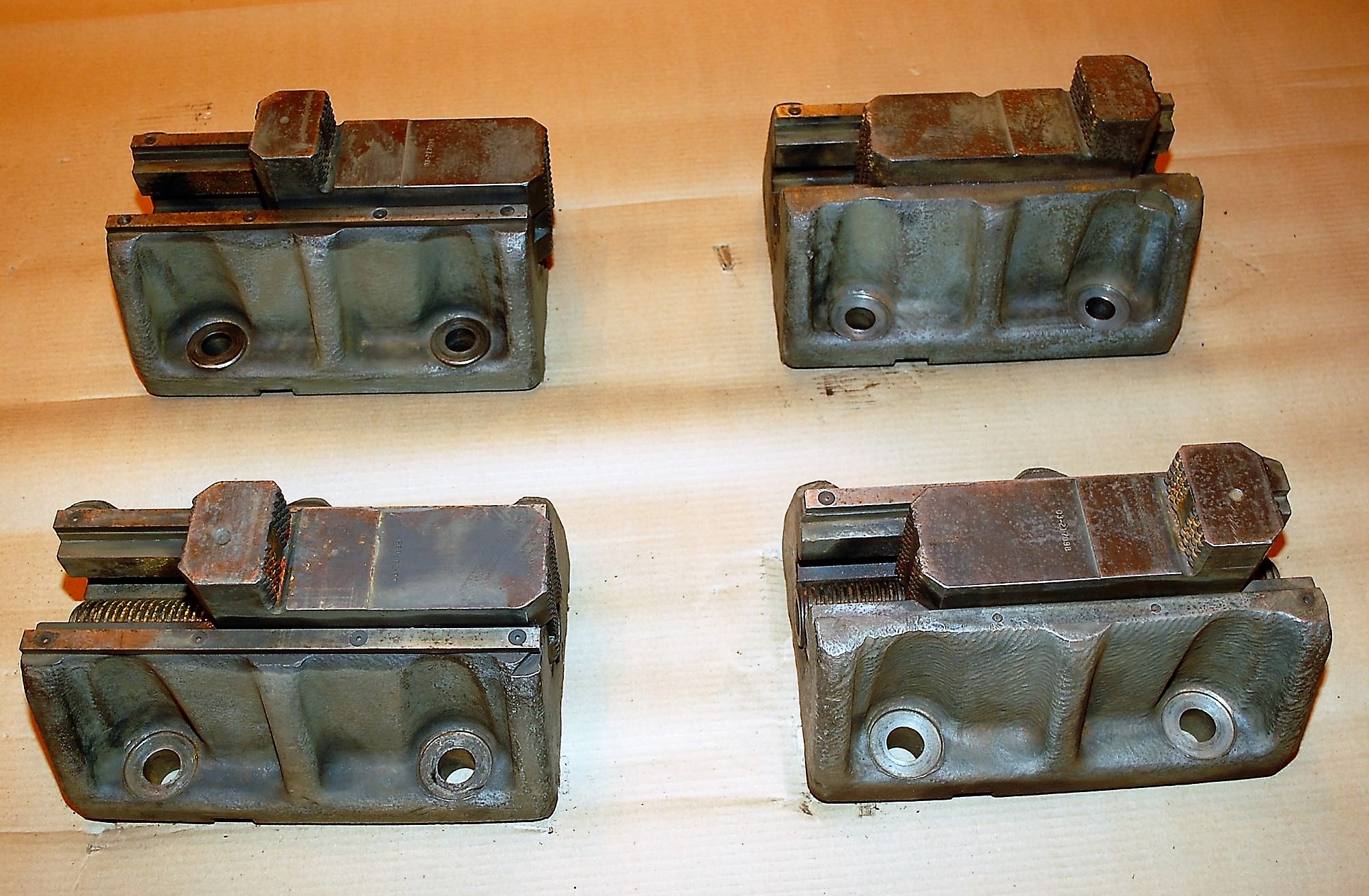 (4) 12" X 8" FACE PLATE TYPE CHUCK JAWS