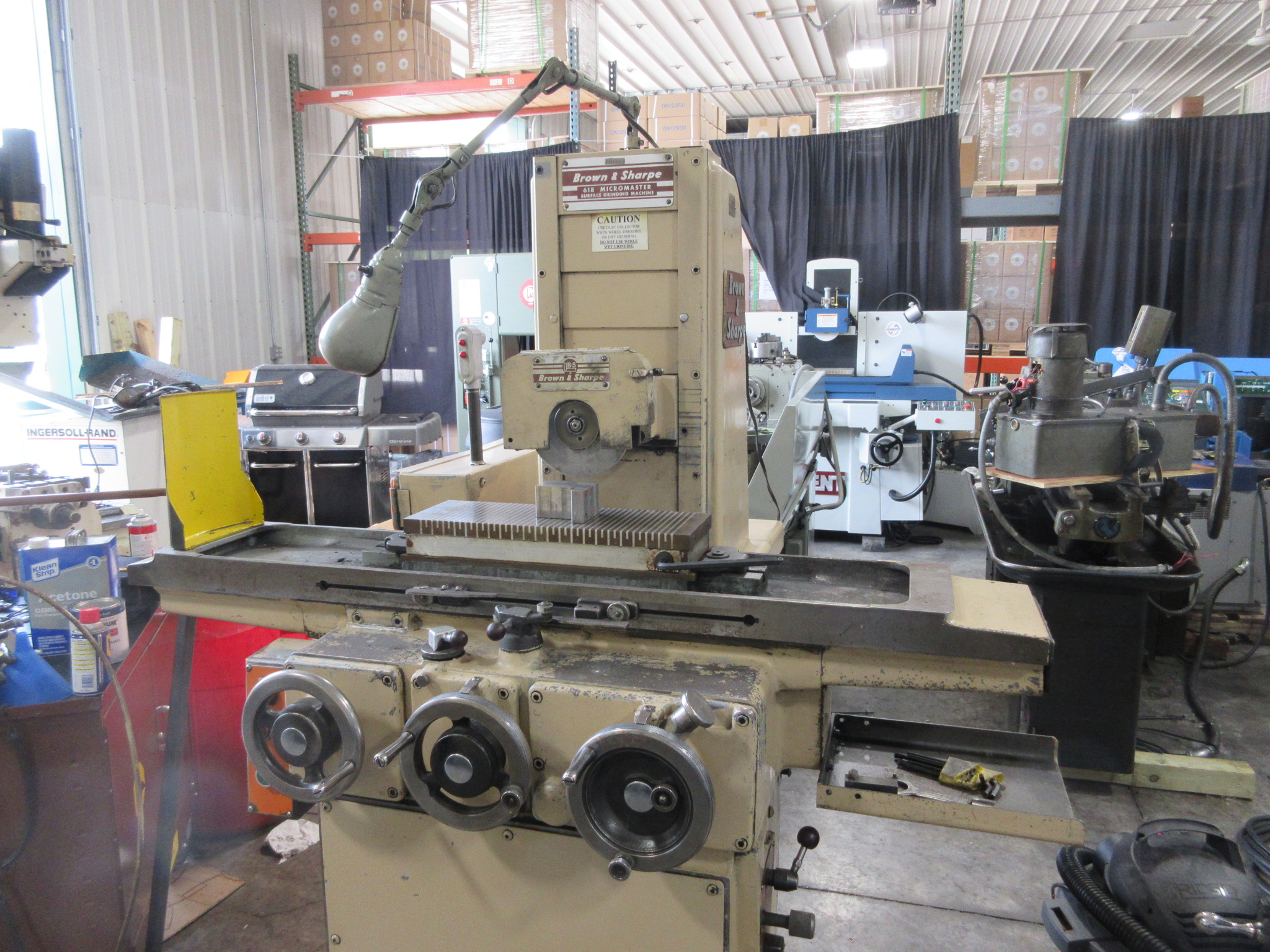 6" x 18"  B&S MICROMASTER, MICROMETRIC DOWN FEED, MAGNETIC CHUCK
