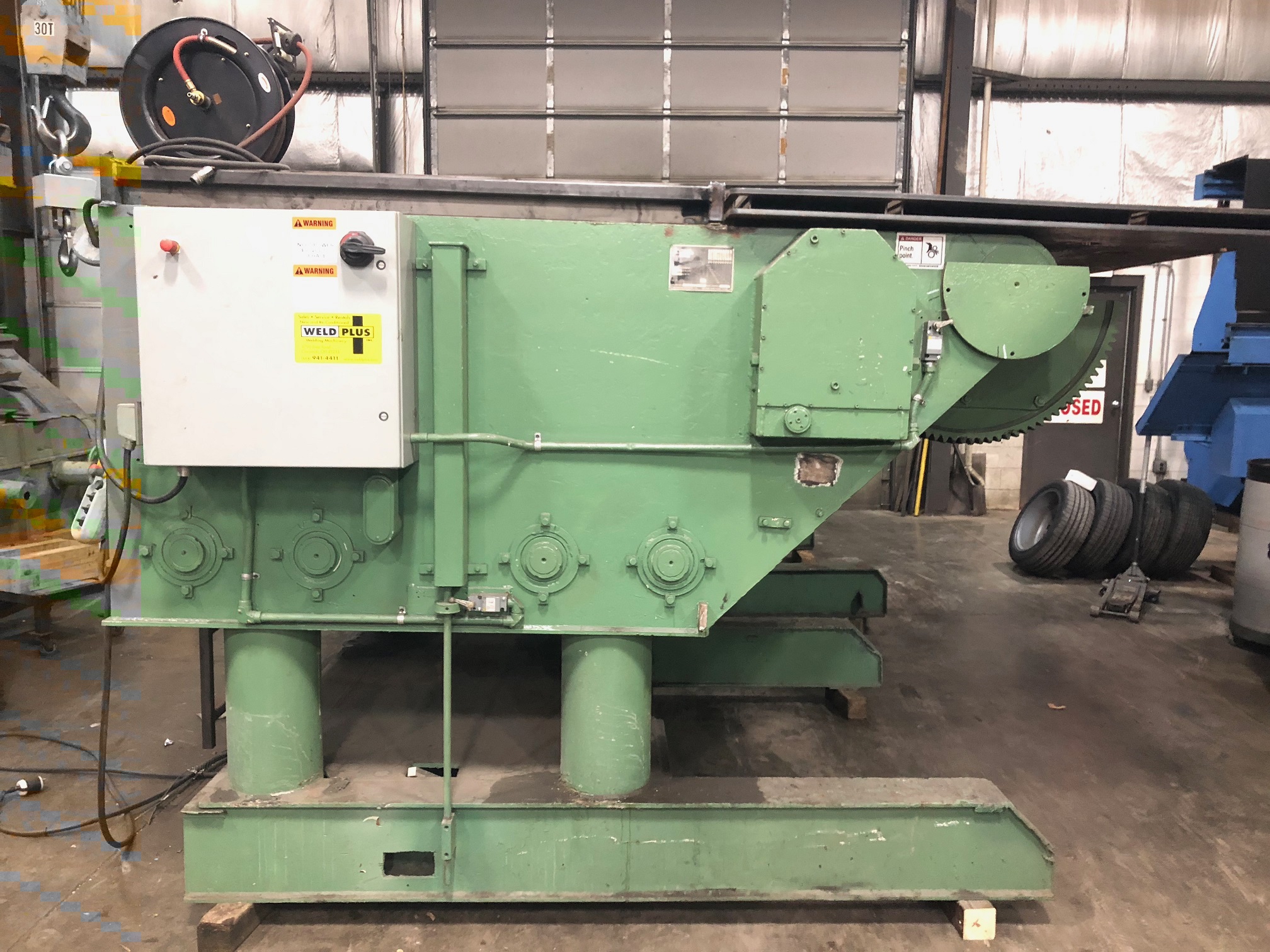 25,000 ARONSON GE-250, REBUILT 2017, 60 X 84 TABLE, POWER TILT, POWER ELEVATION, PENDANT CONTROL