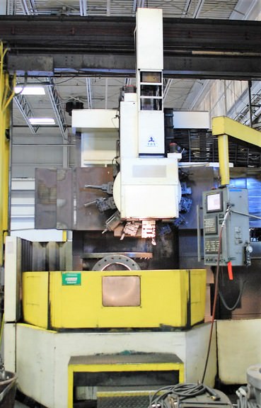 78" TOS CNC VTL WITH LIVE TOOLING AND FANUC 18iT CONTROL