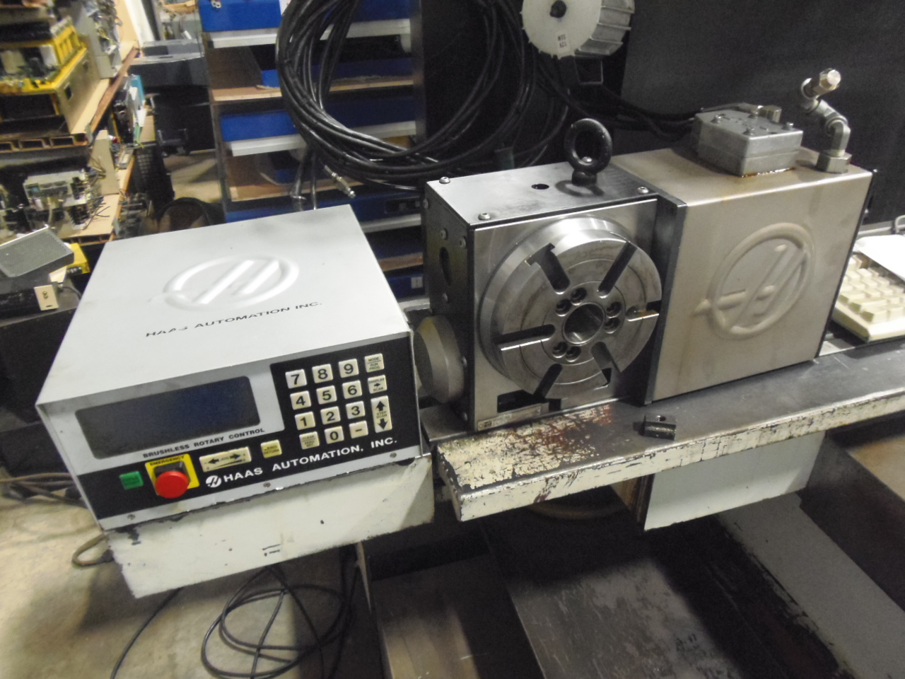 HAAS HRT-160 VERSION P3 4TH AXIS ROTARY TABLE, BRUSHLESS TYPE, WITH CONTROL