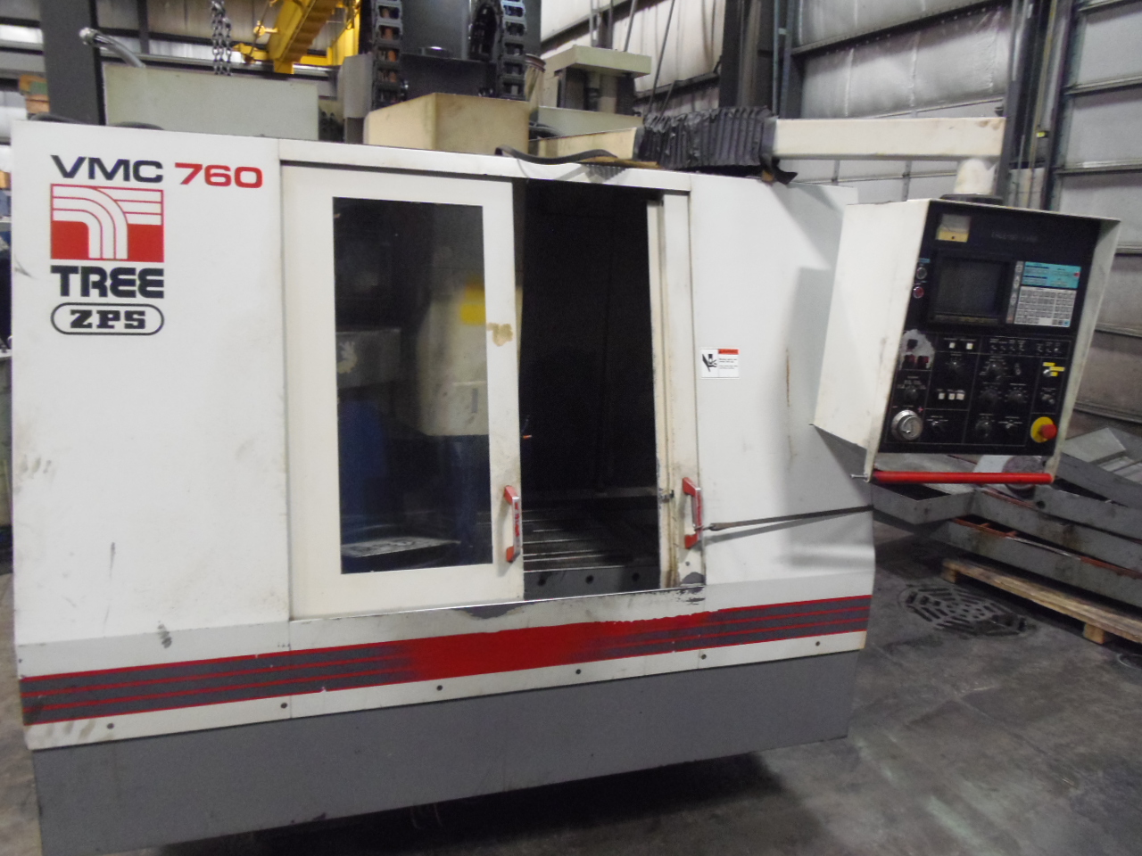 TREE VMC 760 VERTICAL MACHINING CENTER, 30" x 16" x 22" TRAVELS, 8000 RPM, 20 ATC, YASNAC MX3 CONTROL, 1994